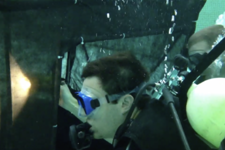 Diver underwater